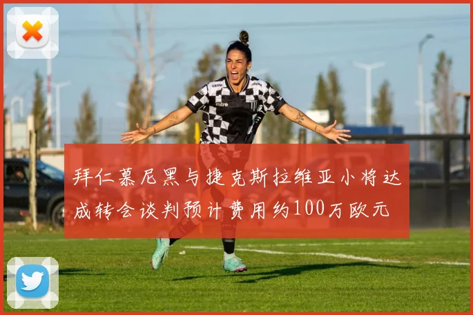 拜仁慕尼黑与捷克斯拉维亚小将达成转会谈判预计费用约100万欧元